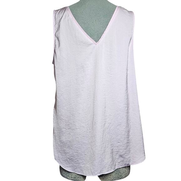 Banana Republic Purple Sleeveless Blouse Size Large - Picture 2 of 5